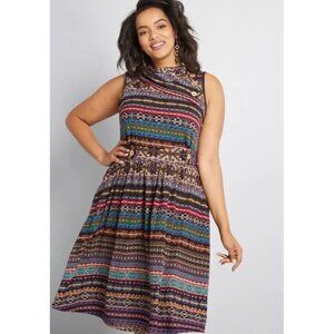 Sleeveless Women's Fair Isle Sweater King Neville Longbottom Neck‎ Dress Size M